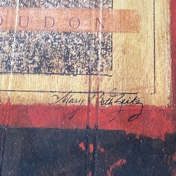 2 Mary Beth Zeitz Limited Edition Prints Cooking School Sign Framed Art - Picture 5 of 13